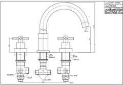 Bộ vòi bồn tắm hai chế độ nóng lạnh cao cấp Dobidos FB1008C