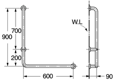 Thanh đỡ phòng tắm Dobidos FC751W