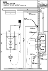 Combo Bộ điều khiển nhiệt và vòi âm tường nóng lạnh Dobidos FB286C