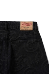 Embroidered Duck Logo Denim Jeans