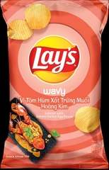 Snack Lay's Vị Tôm Hùm Xốt Trứng Muối Hoàng Kim Gói 95g