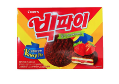 Crown) Bánh Big pie vị dâu 216g