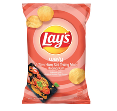 Lay's vị tôm hùm xốt trứng muối hoàng Kim 32G