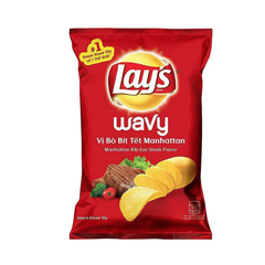 Snack Lay's Vị Thăn Bò Nướng Texas Gói 54G