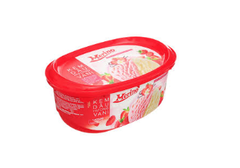 아이스크림Kem hộp Merio vị Dâu - Vani 900ml