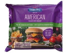 AN) Phô mai lát American với Cheddar hiệu Emborg 200g