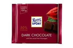 AN) Sô cô la đen 50%  cacao hiệu Ritter Sport 100g
