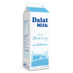 Sữa tươi DALAT milk 950ml Thanh trùng nguyên chất
