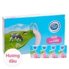 Sữa tiệt trùng cô gái hà lan Dâu hũ 110ml và bịch 210ml thức uống Dutch Lady Cô Gái Hà Lan Chính Hãng