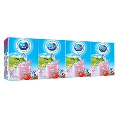 Sữa tiệt trùng cô gái hà lan Dâu hũ 110ml và bịch 210ml thức uống Dutch Lady Cô Gái Hà Lan Chính Hãng
