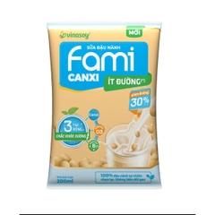 Sữa Đậu nành Fami Canxi bịch 200ml Thức Uống dành cho mọi lứa tuổi