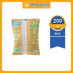 Sữa Đậu nành Fami Canxi bịch 200ml Thức Uống dành cho mọi lứa tuổi