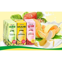 Sữa dưa lưới Binggrae Hàn Quốc 200ml Thùng 24 hộp Chuẩn nhập khẩu Hàn Quốc