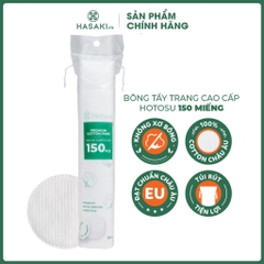Bông Tẩy Trang Hotosu Cao Cấp 150 Miếng từ thương hiệu Hasaki Sản Phẩm Cam Kết Chính Hãng