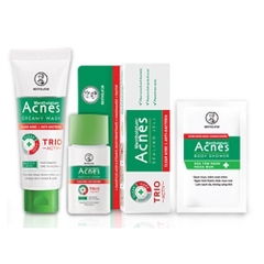 Bộ Acnes Du Lịch Travel Set Acnes cho da mụn gồm 4 sản phẩm sữa rửa mặt, sữa dưỡng, gel chấm mụn, sữa tắm