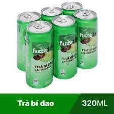 TRÀ BÍ ĐAO LA HÁN QUẢ FUZE TEA PLUS LON 320ML CAM KẾT CHÍNH HÃNG 100%