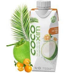 Nước dừa xiêm Cocoxim vị tắc (quất) 330ml Thơm mát vị tự nhiên