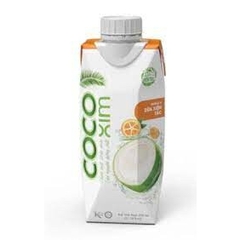 Nước dừa xiêm Cocoxim vị tắc (quất) 330ml Thơm mát vị tự nhiên