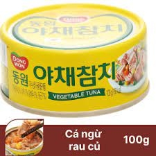 Cá Ngừ Trộn Rau Củ Dongwon Hàn Quốc Hộp 100G Cam Kết 100% Nhập Khẩu Chính Hãng