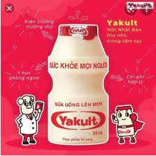 Sữa Chua Uống Lên Men Yakult 65ml Cam kết 100% chính hãng