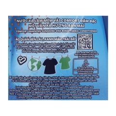 Nước xả vải Comfort Hương Ban Mai chai 800ml Đậm Đặc Chỉ Một Lần Xả