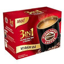 Cà phê hòa tan 3in1 Highlands coffee vị đậm đà (Hộp 10 gói x 17g) thức uống đậm đà vị béo sữa