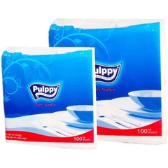 Khăn giấy Pulppy vuông gói 100 tờ Sạch Dai