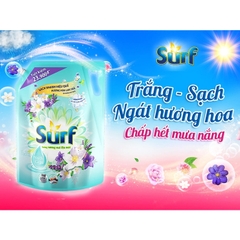 Nước giặt Surf hương sương mai dịu mát túi 3.3 kg Cam kết 100% chính hãng