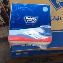 Khăn giấy Pulppy vuông gói 100 tờ Sạch Dai