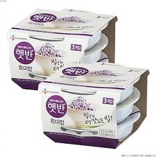 Cơm gạo nếp cẩm Hetbal set 3 CJ Hàn Quốc cơm đảm bảo sức khỏe 100% nhập khẩu Hàn Quốc