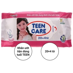 Khăn ướt Teencare 20T làm sạch và làm mát da