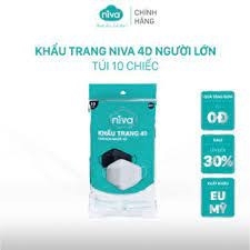 HỘP KHẨU TRANG 4D NIVA HỘP 50 CÁI KHÁNG KHUẨN LỌC BỤI
