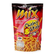 Bánh mix đỏ dạng que nhỏ hương cay nổi bật