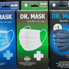 KHẨU TRANG 3D DR MASK 3 LỚP HỘP 30 CÁI CHỐNG NƯỚC KHÁNG KHUẨN