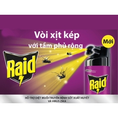 Bình Xịt Côn Trùng Raid Hương Lavender 300ml