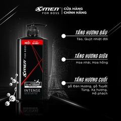 Dầu gội đầu Xmen INTENSE 650g (chai) Mùi hương trầm đầy nội lực