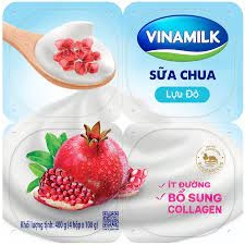 Sữa chua vinamilk vị lựu đỏ sữa chua ngon đảm bảo sức khỏe