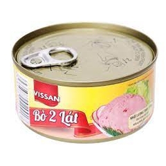 Bò 2 lát Vissan 170G thịt bò đóng hộp ngon bảo đảm sức khỏe