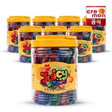 Thạch trái cây ống hút 817G Cremon thạch trái cây dai ngon tốt cho sức khỏe 100% nhập khẩu hàn Quốc