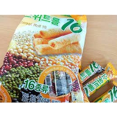 Bánh cuộn 16 loại đậu 190G Cremon bánh ngon đảm bảo sức khỏe 100% nhập khẩu Hàn Quốc