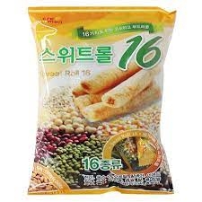 Bánh cuộn 16 loại đậu 190G Cremon bánh ngon đảm bảo sức khỏe 100% nhập khẩu Hàn Quốc