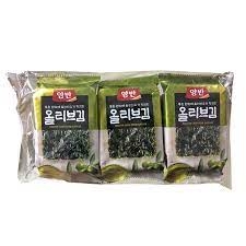 Rong biển nướng dầu Olive 5G*3 Dongwon rong biển ăn liền 100% nhập khẩu Hàn Quốc