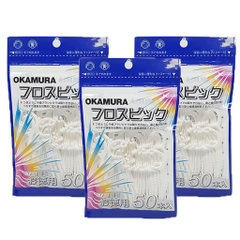 Tăm chỉ kẻ răng Okamura 50 cây