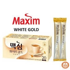 Cà phê hoà tan MAXIM WHITE GOLD (12g*20 gói/ 12g*100 gói/ 20 gói*11,7g) Cam kết 100% chính hãng