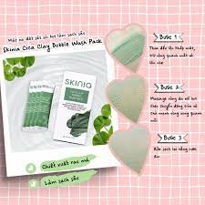 Mặt nạ sủi bọt SKINIA xanh chính hãng 100%