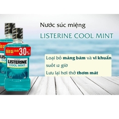 NƯỚC SÚC MIỆNG DIỆT KHUẨN LISTERINE COOL MINT 750ML