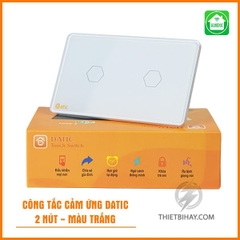 Công tắc cảm ứng thông minh Hunonic 2 nút