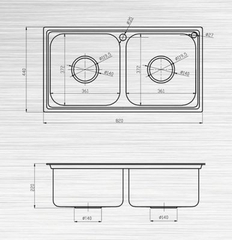 Chậu Rửa Bát Inox 304 Cao Cấp Sơn Hà S82