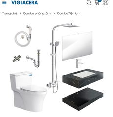 Combo thiết bị vệ sinh Viglacera số 09 ( TIỆN ÍCH)