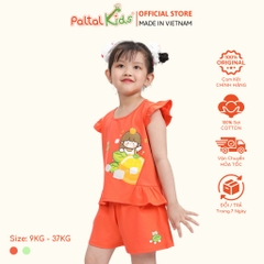 BST Mùa Hạ - Bộ Đùi Tay Ngắn Cotton Mỹ Bé Gái Cao Cấp - 025 5156